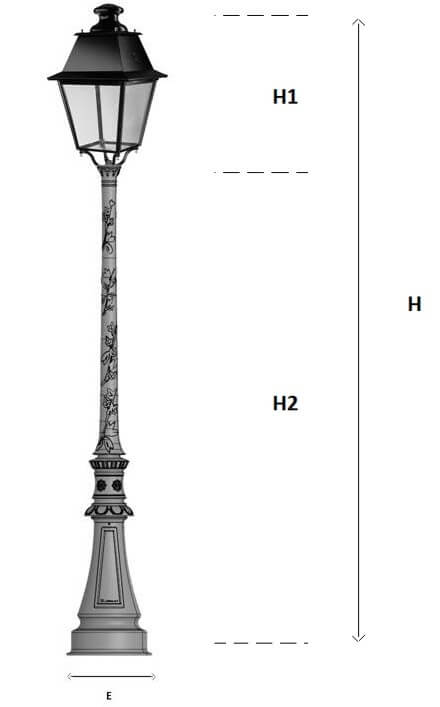 Schéma du lampadaire